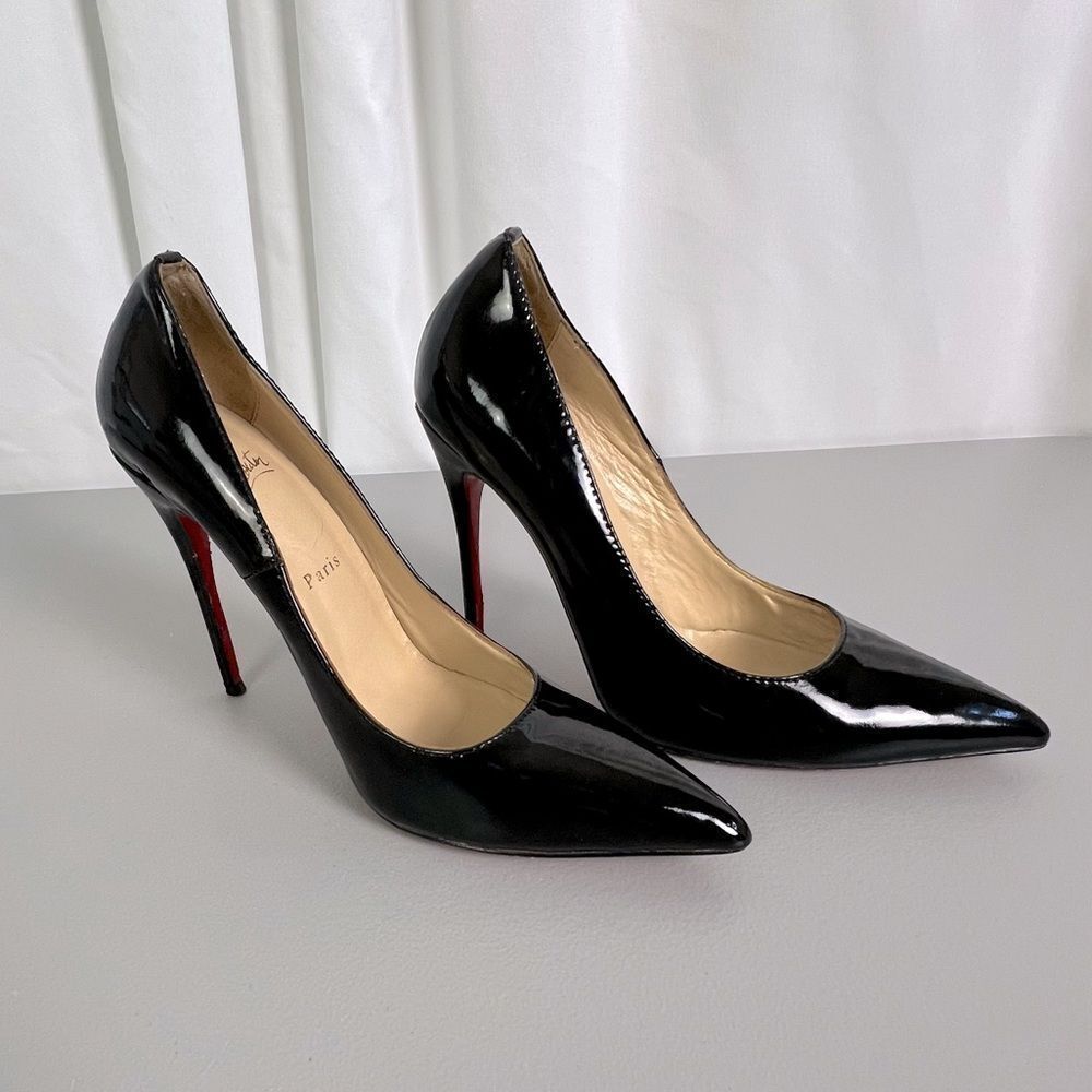 CHRISTIAN LOUBOUTIN SO KATE WOMENS BLACK STILETTOS SIZE 40 (10) - Picture 3 of 15